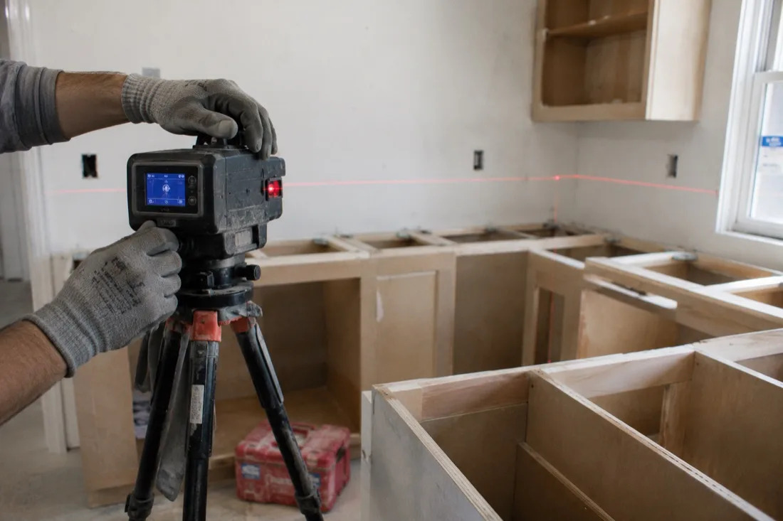 Measuring a kitchen for countertops